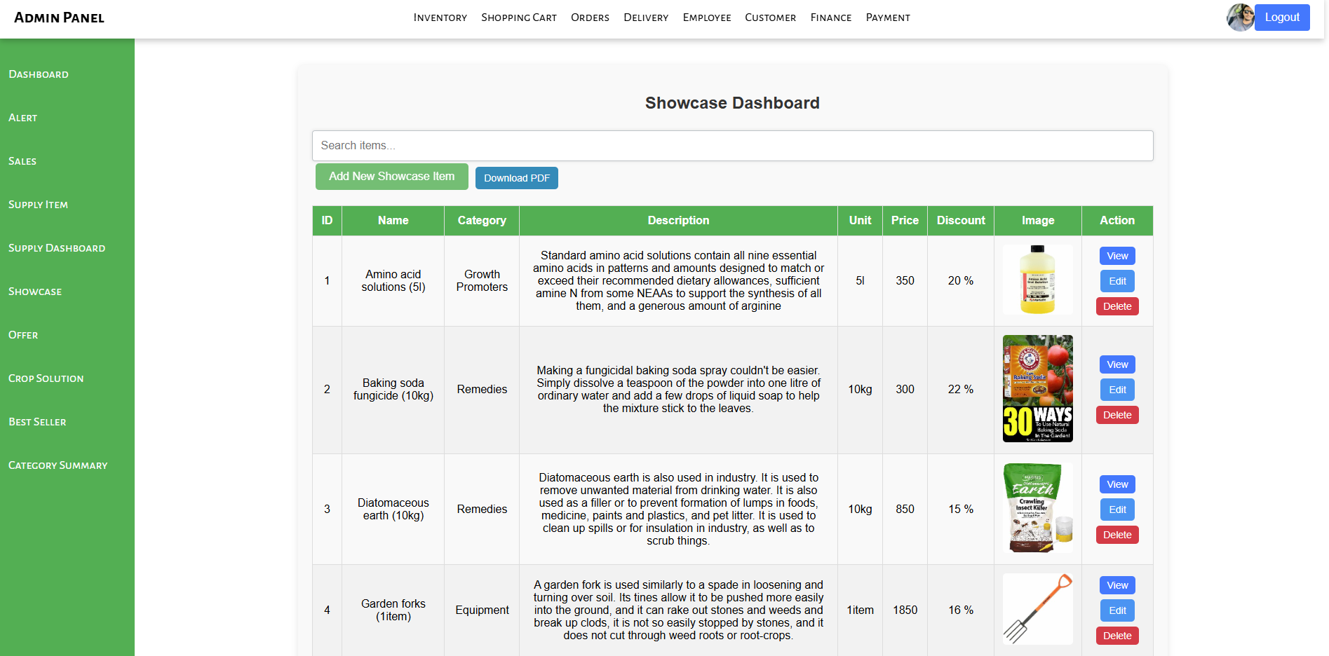 Agricultural Product Shop